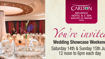 Carlton Millrace Wedding Showcase Advert