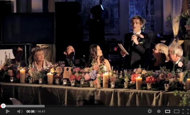 Wedding Video My Wedding Speech By Tom Fletcher WeddingDates ie