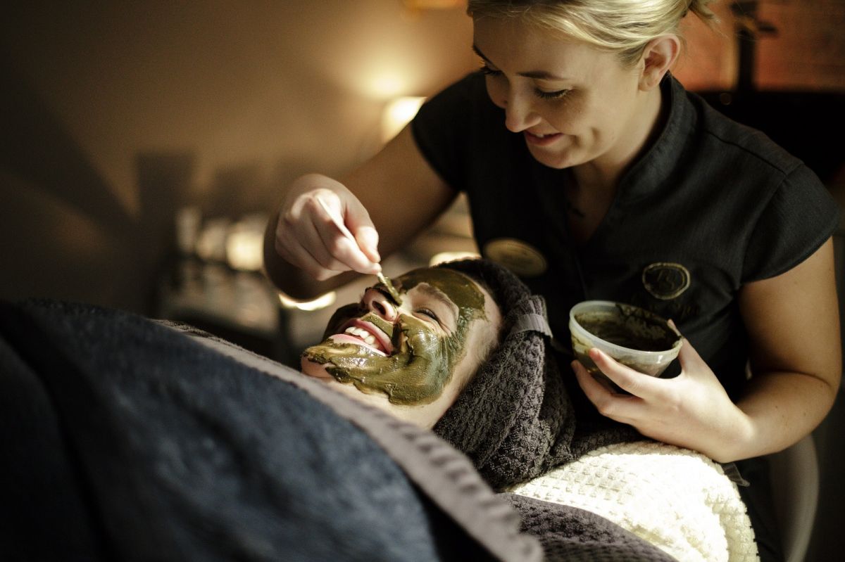 Woman getting a facial at Four Season Hotel Carlingford