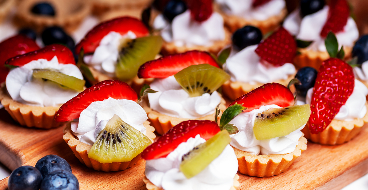 Summer fruit tarts