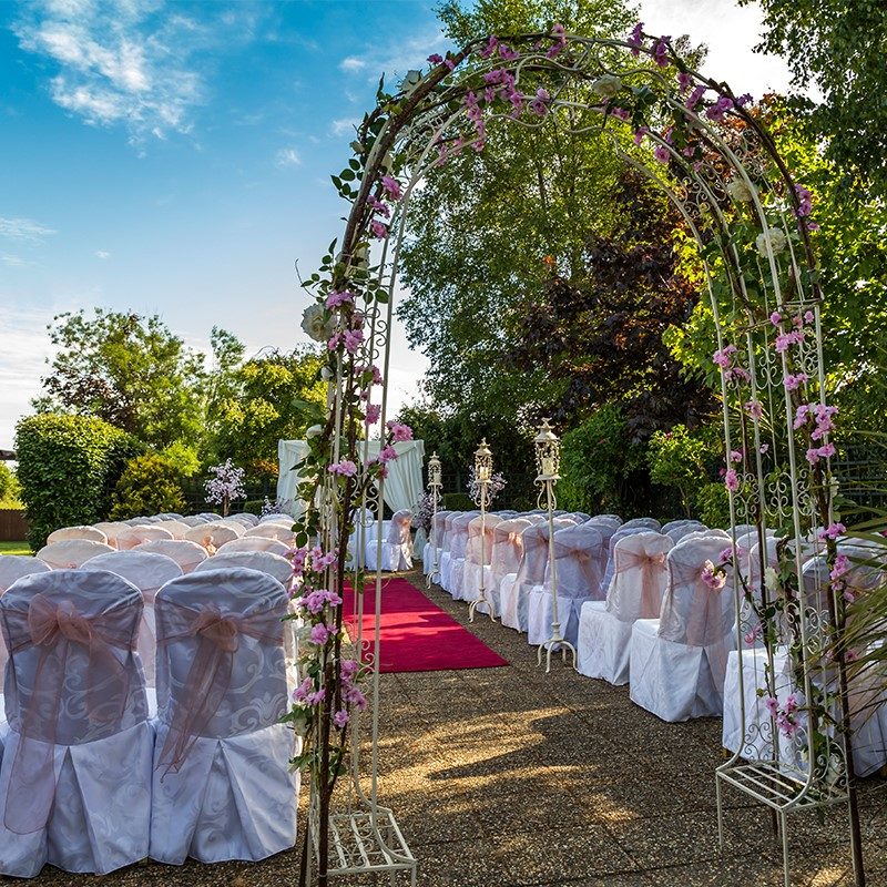 Outside Civil Ceremony at Glenside Hotel