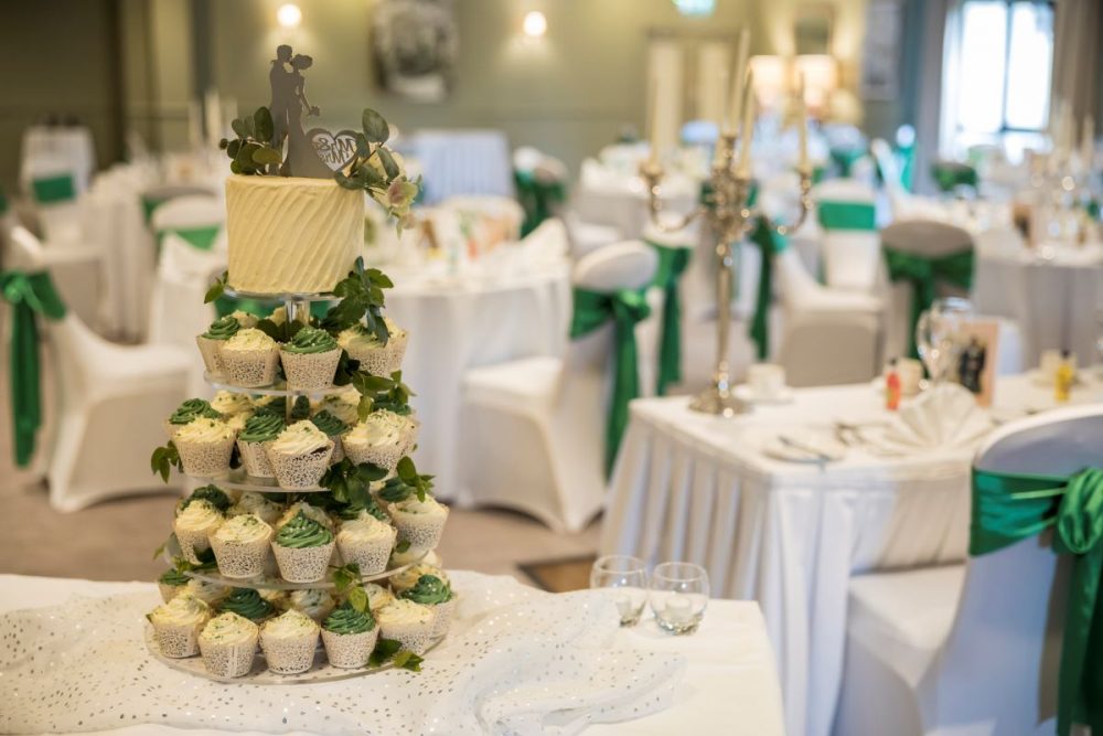 Cupcakes at Wedding Reception at Glenside Hotel