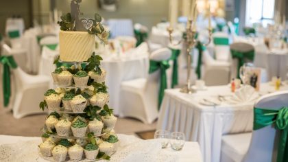 Cupcakes at Wedding Reception at Glenside Hotel